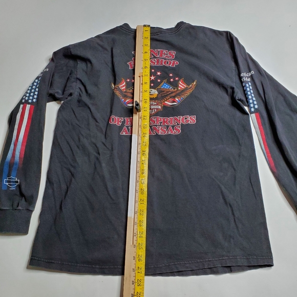 Harley Davidson's Hot Springs AR Motorcycle's American Pride Long Sleeve Size L - Picture 11 of 11